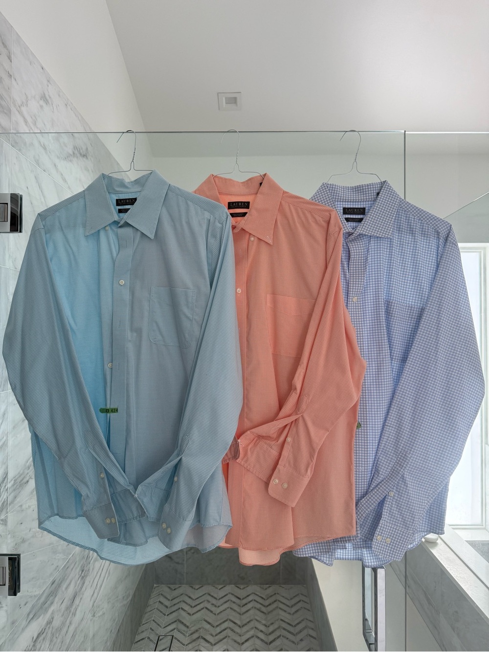 Bundle of 3: Lauren Ralph Lauren- regular fit button front.  All size XL.